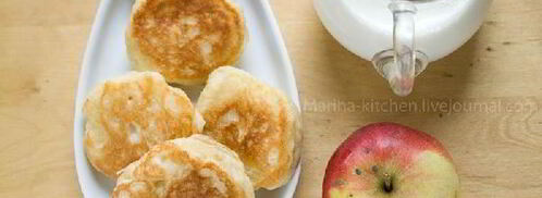 оладьи на дрожжевом тесте с яблоками. Шаг 3