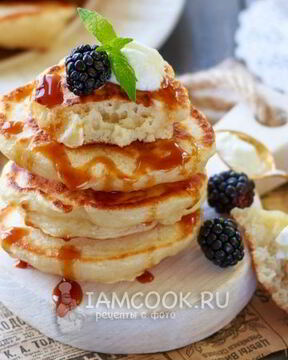 Оладьи на воде с яйцами