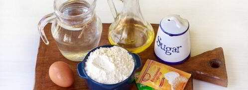 оладьи на воде с яйцами. Шаг 2