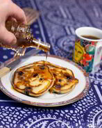 Оладьи с черникой