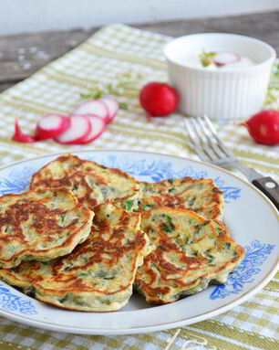 Оладьи с крапивой