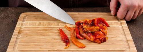 оладьи с кукурузой и запеченным перцем. Шаг 2