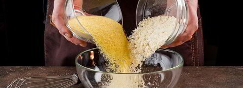 оладьи с кукурузой и запеченным перцем. Шаг 3