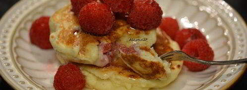 оладьи с малиной и рикоттой. Шаг 5