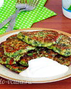 Оладьи с зеленым луком