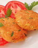 Овощные оладьи с миндалем