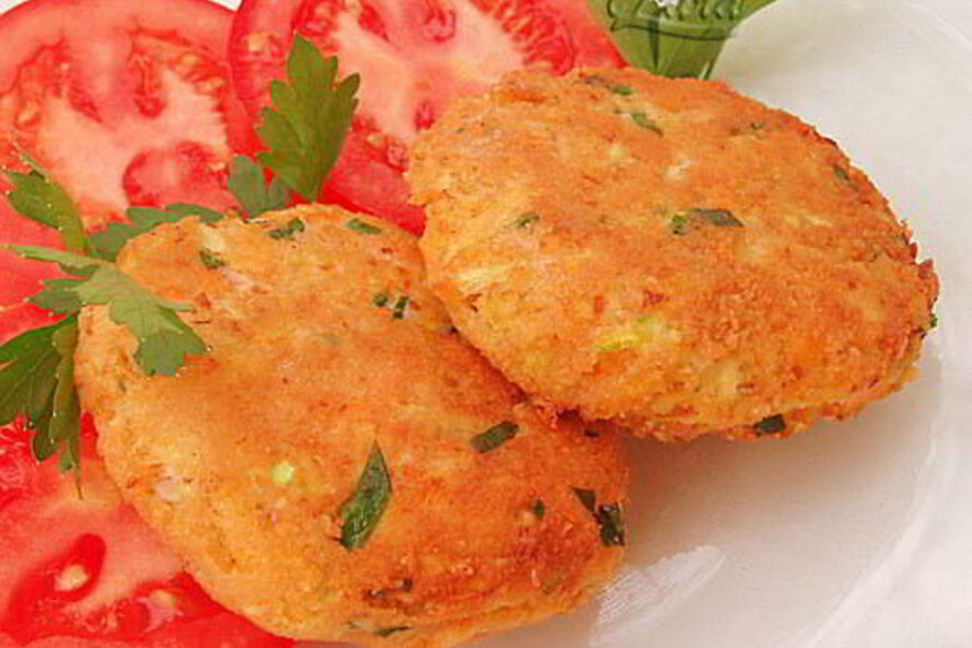 Рецепт овощных оладий с миндалем