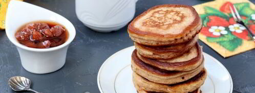 пышные оладьи на кефире без дрожжей. Шаг 10