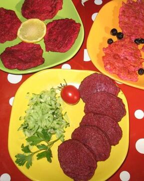 Свекольные оладьи