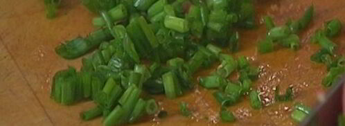 сырные оладьи с беконом и помидорами. Шаг 8