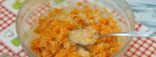 тыквенные оладьи с сырой тыквой. Шаг 8