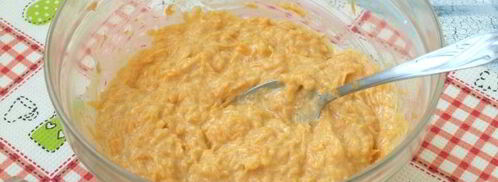 тыквенные оладьи с сырой тыквой. Шаг 9