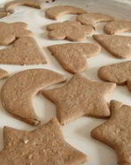 Имбирное печенье с темной мукой