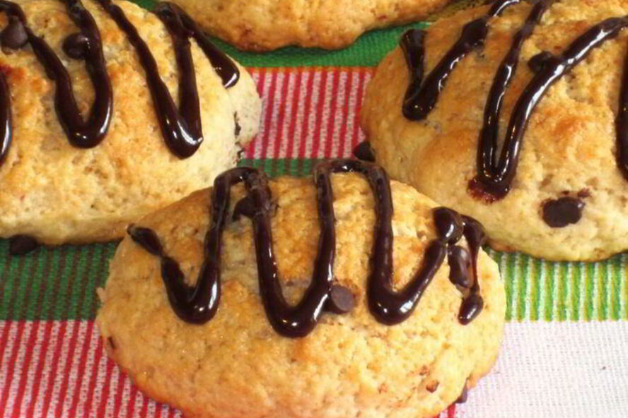 Рецепт йогуртового печенья с шоколадными каплями