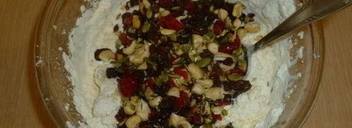 печенье с орехами и вялеными ягодами. Шаг 4