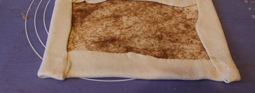 печенье ушки из слоеного теста с корицей. Шаг 3