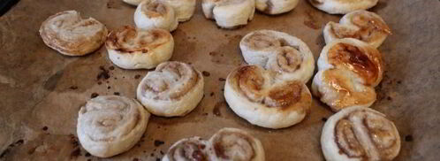 печенье ушки из слоеного теста с корицей. Шаг 7