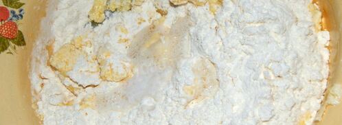 печенье в форме на плите. Шаг 3