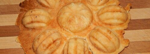 печенье в форме на плите. Шаг 7