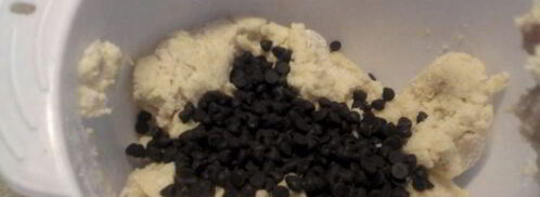 печенье в шоколадных каплях. Шаг 2