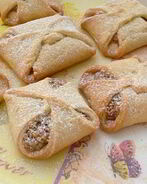 Песочные конвертики с грецкими орехами