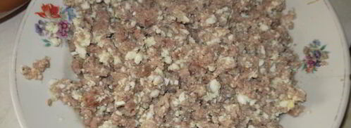 быстрый заливной пирог с мясным фаршем. Шаг 4