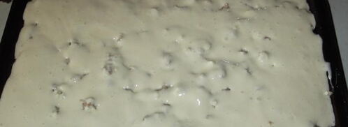 быстрый заливной пирог с мясным фаршем. Шаг 8