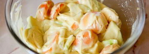 йогуртовый пирог с абрикосами и яблоками. Шаг 5