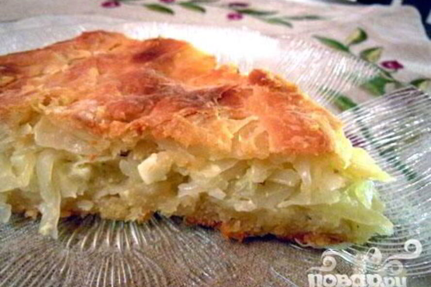 Рецепт капустного пирога из дрожжевого, заварного теста