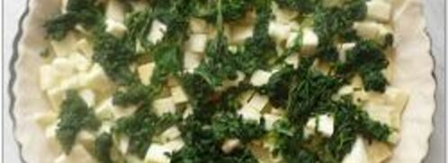 киш с кабачками и семгой. Шаг 7