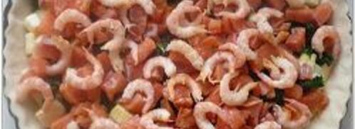 киш с кабачками и семгой. Шаг 9