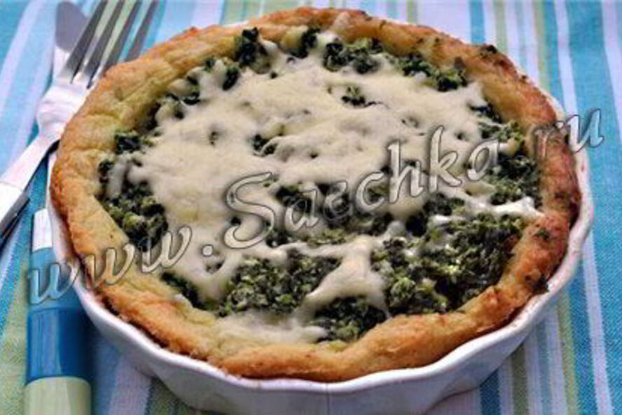Рецепт киша со шпинатом