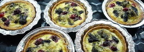 мини-киши с отрубями и лесными грибами. Шаг 13