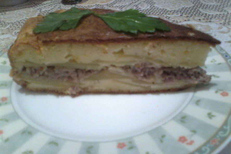 Рецепт пирога с фаршем и картофелем