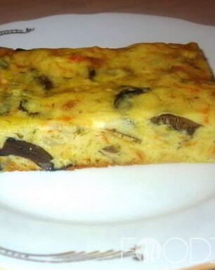 Пирог с капустой и грибами