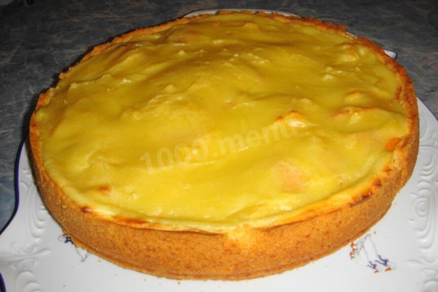 Рецепт пирога с хурмой и яблоками