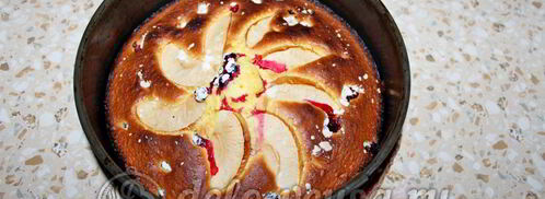 пирог с яблоками и смородиной. Шаг 14