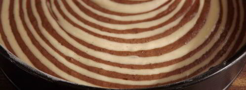 пирог зебра. Шаг 10