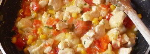 мини-пирожки с куриной грудкой, кукурузой и сладким перцем. Шаг 4