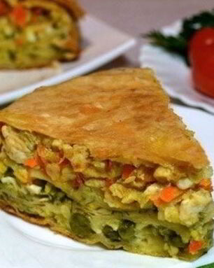 Пирожки из лаваша с курицей