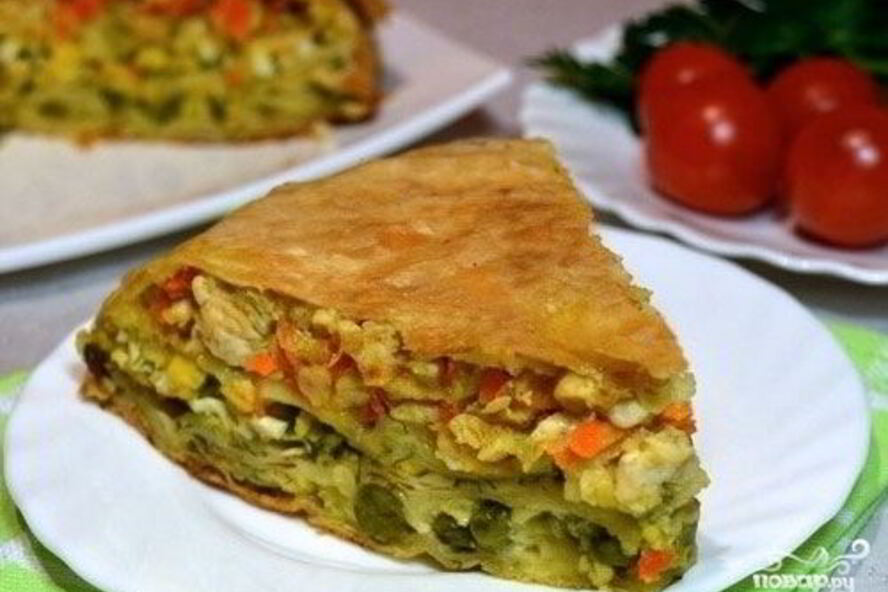 Рецепт пирожков из лаваша с курицей