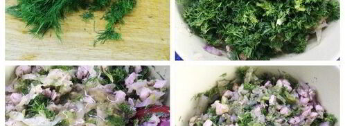 пирожки из сырного теста с капустой и вишней. Шаг 4