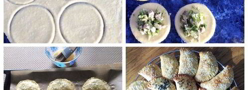 пирожки из сырного теста с капустой и вишней. Шаг 5