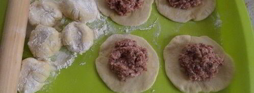 пирожки с мясом и рисом. Шаг 9