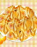 Пирожки с повидлом из слоеного теста