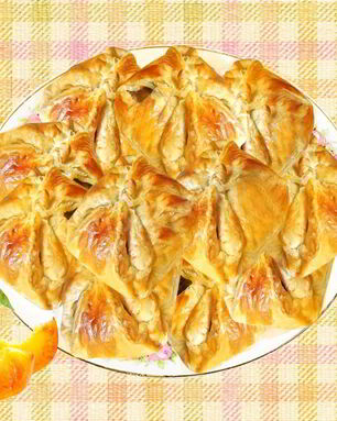 Пирожки с повидлом из слоеного теста