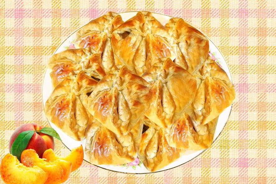 Рецепт пирожков с повидлом из слоеного теста