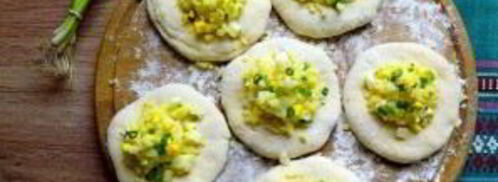 пирожки с рисом и яйцом жареные. Шаг 7