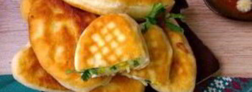 пирожки с рисом и яйцом жареные. Шаг 9