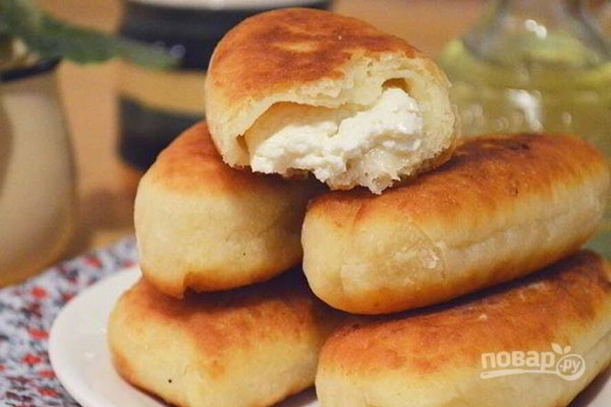 Рецепт пирожков с творожной начинкой